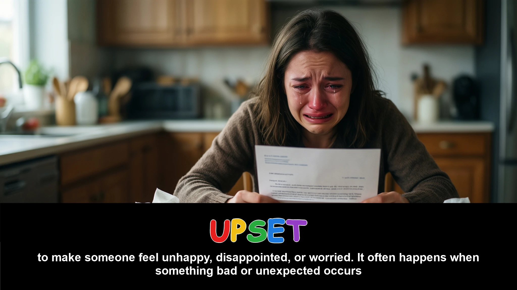 English Illustration for upset